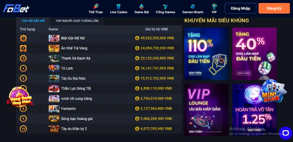 Các giải đấu thể thao lớn có mặt tại tải shbet17